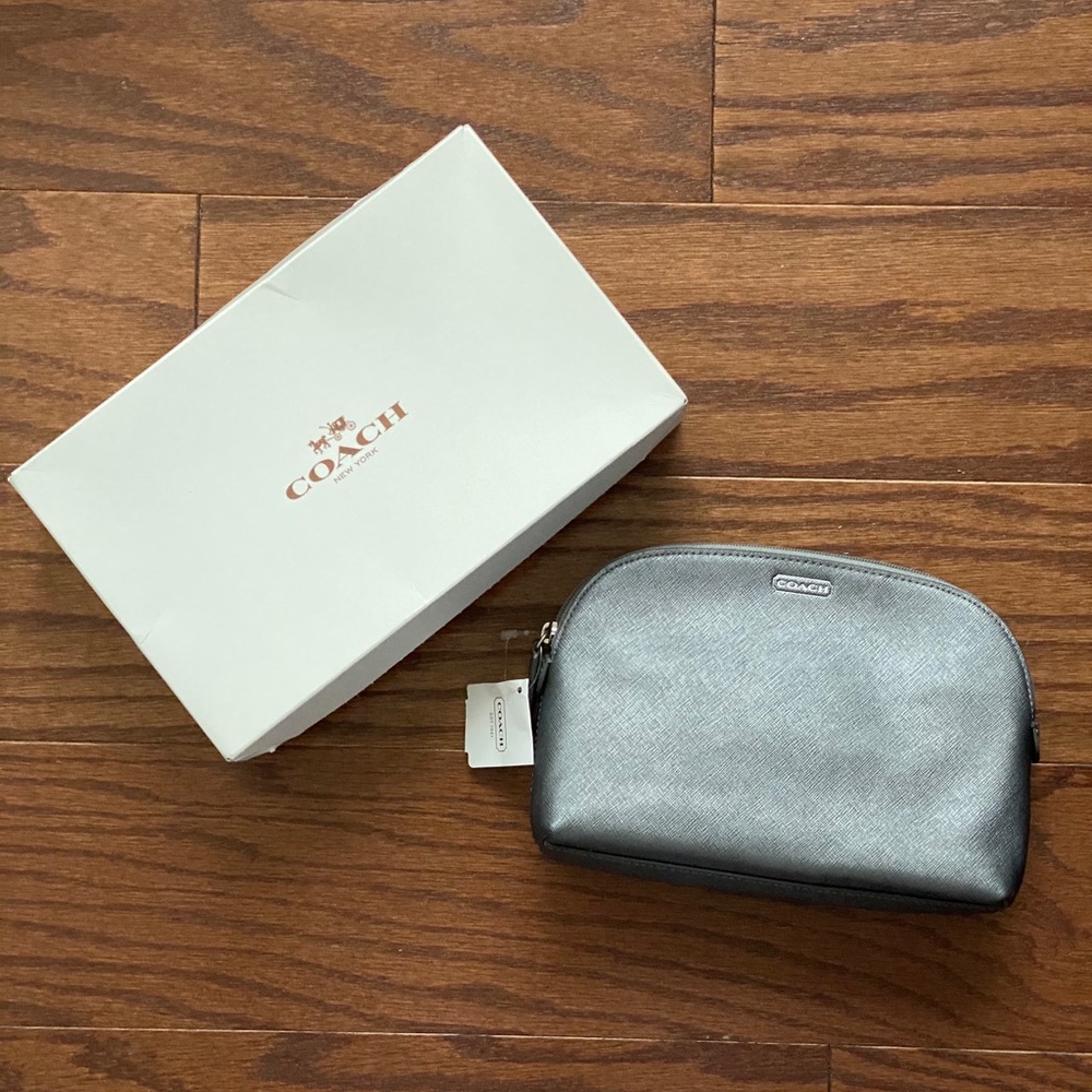 Coach Metallic Cosmetic Bag